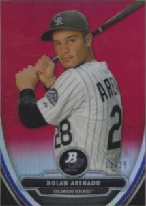 2013 Bowman Platinum Prospects Chrome Red Nolan Arenado