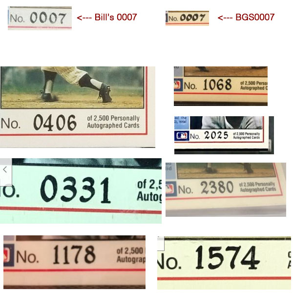 Serial number styles
