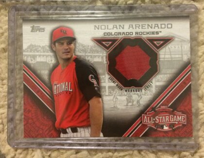 Nolan Arenado All Star Stitches Relic