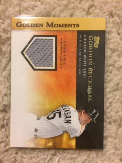 Gordon Beckham Golden Moments Relic