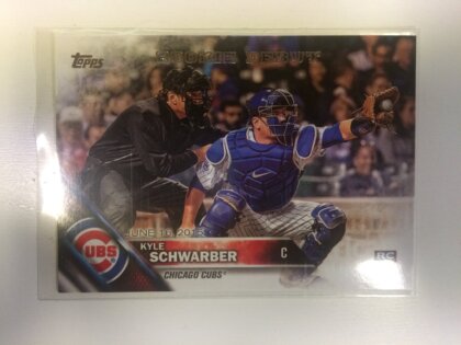 Kyle Schwarber Topps Update Rookie Debut