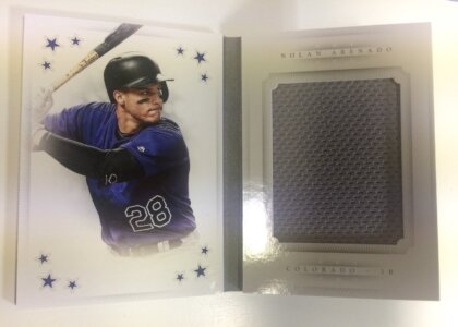 Nolan Arenado Panini National Treasures Booklet Jersey