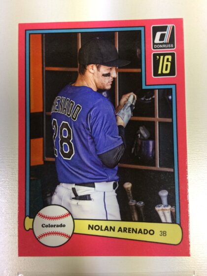 Nolan Arenado 2016 Donruss 82 Pink