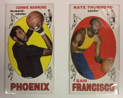 Connie Hawkins / Nate Thurmond Tall Boys 1969-70 Topps Basketball Hall of Fame Rookies