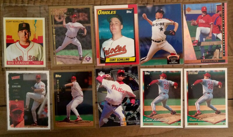 Curt Schilling Baseball Card Lot