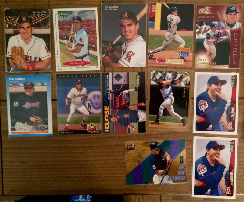 Tim Salmon baseball cards