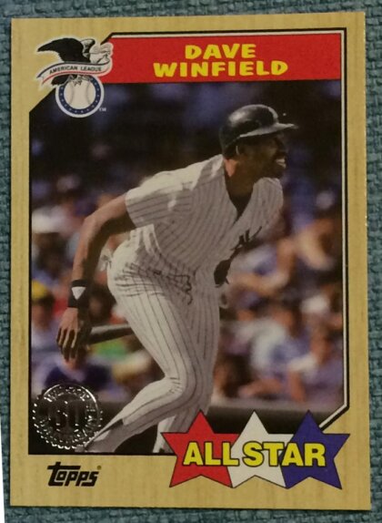 Dave Winfield 2017 Topps 1987 30th Anniversary Stamp