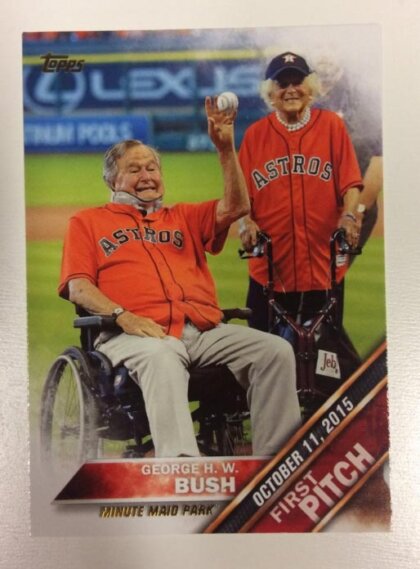 George Bush President 2016 Topps Astros