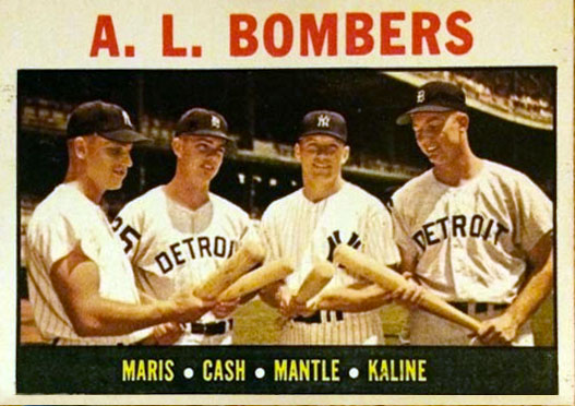 AL Bombers - Mickey Mantle, Roger Maris, Harmon Killebrew, Norm Cash - New York Yankees