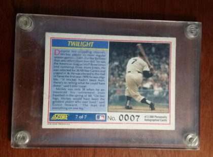 The Case of The Mysterious Mickey Mantle - Sports Cards and Collectibles