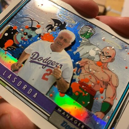 Tommy Lasorda anime series custom art card