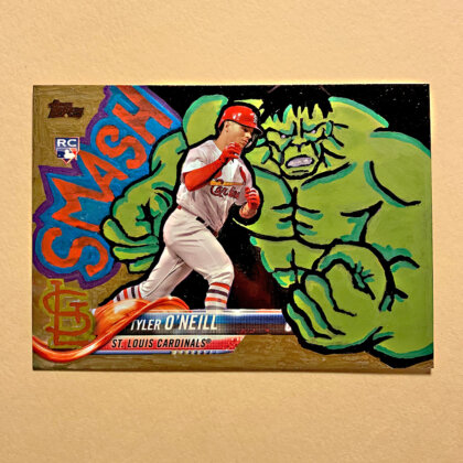 Tyler O’Neill KAPOW Hulk custom art card