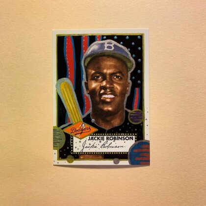 Jackie Robinson GALAXY COLLECTION rookie custom art card