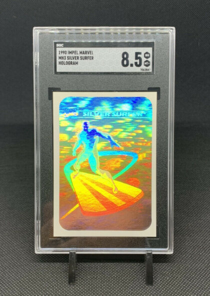 1990 Impel Marvel Hologram Silver Surfer #MH3 Graded SGC 8.5