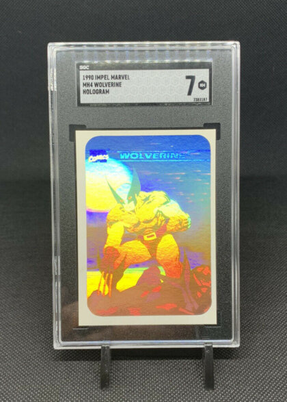 1990 Impel Marvel Hologram Wolverine #MH4 Graded SGC 7