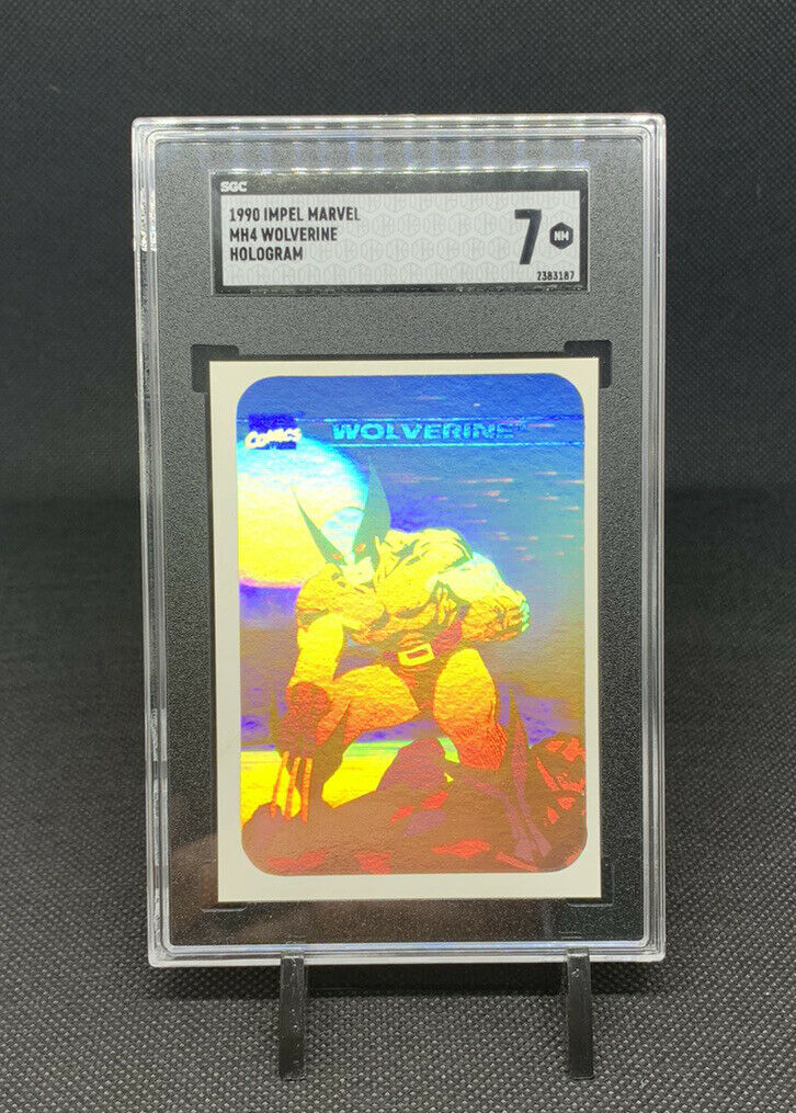 1990 Impel Marvel Hologram Wolverine #MH4 Graded SGC 7