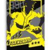 LEGENDARIO - Black and Yellow Variation 1/1 - 24x36 Art Canvas Print of Jose Uribe 1990 Fleer - signed and numbered by artist - Image 6