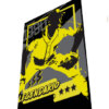 LEGENDARIO - Black and Yellow Variation 1/1 - 24x36 Art Canvas Print of Jose Uribe 1990 Fleer - signed and numbered by artist - Image 5