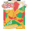 LEGENDARIO - Green and Red Variation #/5 - 24x36 Art Canvas Print of Jose Uribe 1990 Fleer - signed and numbered by artist - Image 2