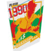 LEGENDARIO - Green and Red Variation #/5 - 24x36 Art Canvas Print of Jose Uribe 1990 Fleer - signed and numbered by artist - Image 3