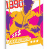 LEGENDARIO - Pink and Purple Variation #/5 - 24x36 Art Canvas Print of Jose Uribe 1990 Fleer - signed and numbered by artist - Image 6