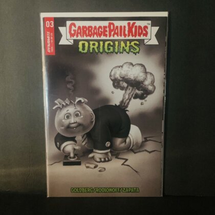 Garbage Pail Kids Origins 03 Cover N B&W Trading Card Variant 1:10