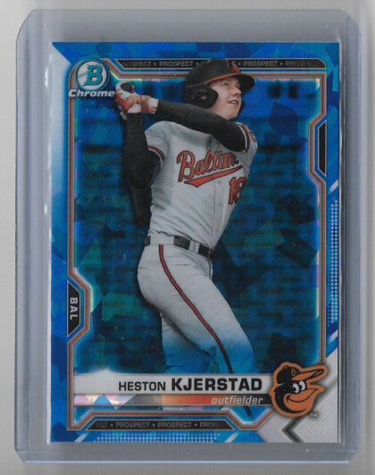 Heston Kjerstad 2021 Bowman Chrome Prospects Sapphire Rookie #BCP-166