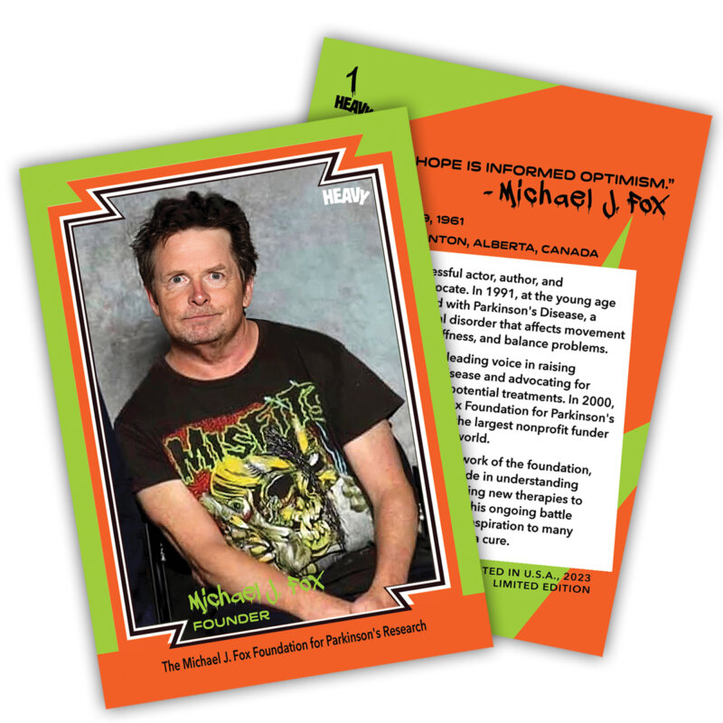 Michael J. Fox trading card