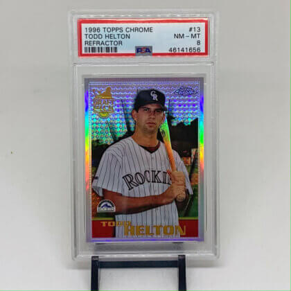 Todd Helton 1996 Topps Chrome Refractor PSA 8 Rookie #13