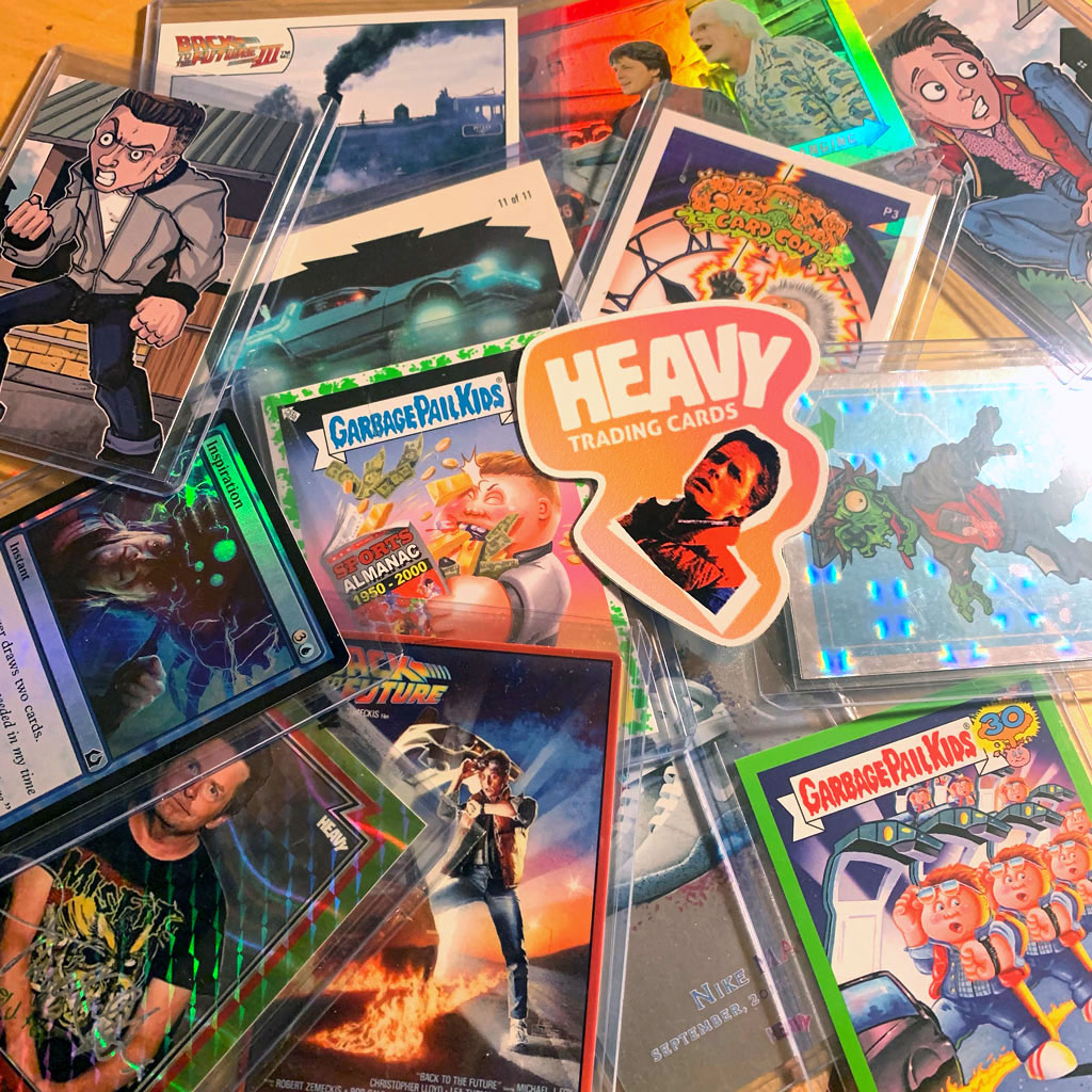 Back To The Future themed trading card collection