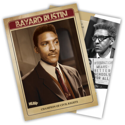 Heavy Trading Cards S3 #8 – Bayard Rustin