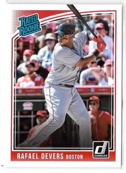 Rafael Devers 2018 Donruss Rated Rookie